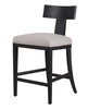 Modrest Fabien - Mid-Century Modern Beige Linen + Black Walnut Counter Chair / VGRH-RHS-CZHT01-BLK