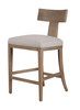 Modrest Fabien - Mid-Century Modern Beige Linen + Wood Counter Chair / VGRH-RHS-CZHT01-NTL
