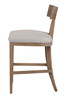 Modrest Fabien - Mid-Century Modern Beige Linen + Wood Counter Chair / VGRH-RHS-CZHT01-NTL