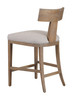 Modrest Fabien - Mid-Century Modern Beige Linen + Wood Counter Chair / VGRH-RHS-CZHT01-NTL