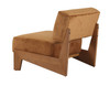 Modrest Tucker - Mid-Century Modern Camel Velvet + Chestnut Accent Chair / VGRH-RHS-AZHT05-TAN