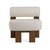 Modrest Rosanne Modern Off White Fabric Accent Chair / VGEU-7356LC