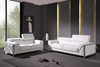 Modern Genuine Italian Leather Upholstered Sofa and Loveseat Set / 903-WHITE-2PC