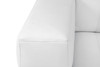 Modern Genuine Italian Leather Upholstered Loveseat / 904-WHITE-L