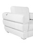 Modern Genuine Italian Leather Upholstered Loveseat / 904-WHITE-L
