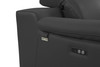 Genuine Italian Leather Power Reclining Chair / 9762-DARK_GRAY-CH