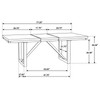 Spring Creek 5-piece Rectangular Dining Table Set Chocolate / CS-106581-S5