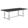 Aventine Rectangular Dining Table with Extension Leaf Charcoal and Vintage Chalk / CS-108241