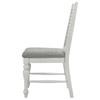 Aventine Ladder Back Dining Side Chair with Upholstered Seat Vintage Chalk and Grey (Set of 2) / CS-108242