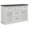 Aventine 5-drawer Dining Sideboard Buffet Cabinet with Cabinet Charcoal and Vintage Chalk / CS-108245