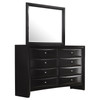 Briana Rectangular 8-drawer Dresser with Mirror Black / CS-200703M