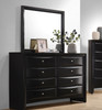 Briana Rectangular 8-drawer Dresser with Mirror Black / CS-200703M