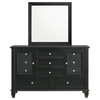 Sandy Beach 11-drawer Dresser with Mirror Black / CS-201323M