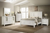 Sandy Beach 11-drawer Dresser with Mirror Cream White / CS-201303M