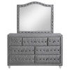 Deanna 7-drawer Rectangular Dresser with Mirror Grey / CS-205103M