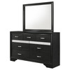 Miranda 7-drawer Dresser with Mirror Black and Rhinestone / CS-206363M