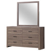Brantford 6-drawer Dresser with Mirror Barrel Oak / CS-207043M