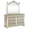 Heidi 9-drawer Dresser with Mirror Metallic Platinum / CS-222733M
