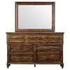 Avenue 8-drawer Dresser with Mirror Weathered Burnished Brown / CS-223033M