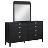 Brookmead 8-drawer Dresser with Mirror Black / CS-224713M