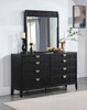 Brookmead 8-drawer Dresser with Mirror Black / CS-224713M