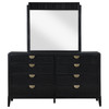 Brookmead 8-drawer Dresser with Mirror Black / CS-224713M