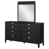 Brookmead 8-drawer Dresser with Mirror Black / CS-224713M