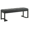 Mesa Upholstered Entryway Accent Bench Charcoal / CS-907516