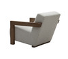 Modrest Rosen - Modern Beige Fabric + Grey Oak Accent Chair / VGMF-L3128-BGE