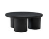 Modrest Babson - Modern Black Oak Round Coffee Table / VGMF-V7152-BLK