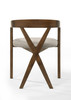 Modrest Weiss - Mid-Century Modern Light Brown Fabric + Walnut Dining Chair / VGMAMI-1181-D12181-2