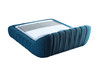 Eastern King Divani Casa Yolonda - Modern Dark Teal Fabric Bed / VGEV-A127-BED-C-15-EK