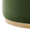 Tilden Large 29" Round Performance Velvet Upholstered Ottoman / EEI-6648