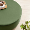 Tilden Large 38" Round Performance Velvet Upholstered Ottoman / EEI-6650