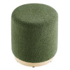 Tilden 16" Round Sherpa Upholstered Ottoman / EEI-6653