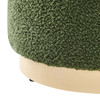 Tilden 16" Round Sherpa Upholstered Ottoman / EEI-6653