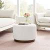 Tilden Large 23" Round Boucle Upholstered Upholstered Ottoman / EEI-6683