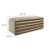 Mezzo Upholstered Performance Velvet Storage Bench / EEI-6664