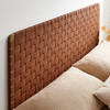 Sparta Weave Wall-Mount Queen Vegan Leather Headboard / MOD-7124