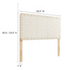 Sparta Weave Vegan Leather Full Headboard / MOD-7123