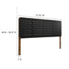 Sparta Weave Vegan Leather King Headboard / MOD-7127