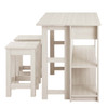 Meadowbrook 3-Piece Kitchen Island and Stool Set / EEI-6731