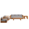 Tahoe Outdoor Patio Acacia Wood 5-Piece Furniture Set / EEI-6801