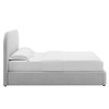 Keynote Upholstered Fabric Curved Queen Platform Bed / MOD-7140