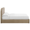 Keynote Performance Velvet Curved Queen Platform Bed / MOD-7141