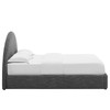 Resort Upholstered Fabric Arched Round Queen Platform Bed / MOD-7132