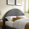 Resort Upholstered Fabric Arched Round Queen Platform Bed / MOD-7132