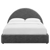 Resort Upholstered Fabric Arched Round King Platform Bed / MOD-7134