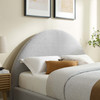 Resort Upholstered Fabric Arched Round King Platform Bed / MOD-7134
