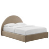 Resort Performance Velvet Arched Round Queen Platform Bed / MOD-7133